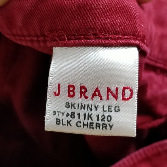 J Brand 811 skinny twill pant in Black Cherry, 26 - Picture 4 of 4